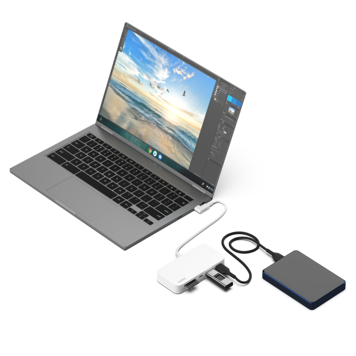Concentrador Multipuerto Belkin 6 en 1 USB-C con montaje