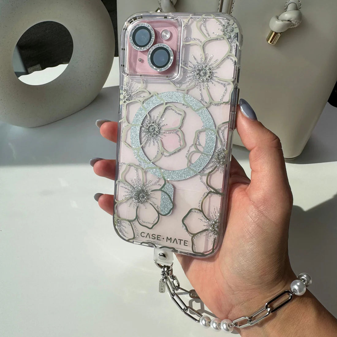 Funda CaseMate Froral Gems MagSafe para iPhone 15/ 14/ 13