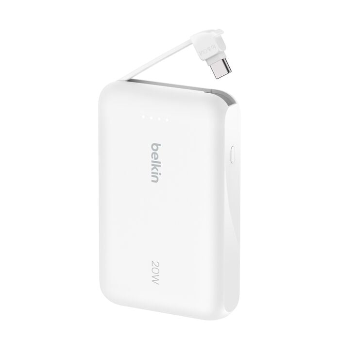 Batería externa Belkin 10K con cable USB-C integrado