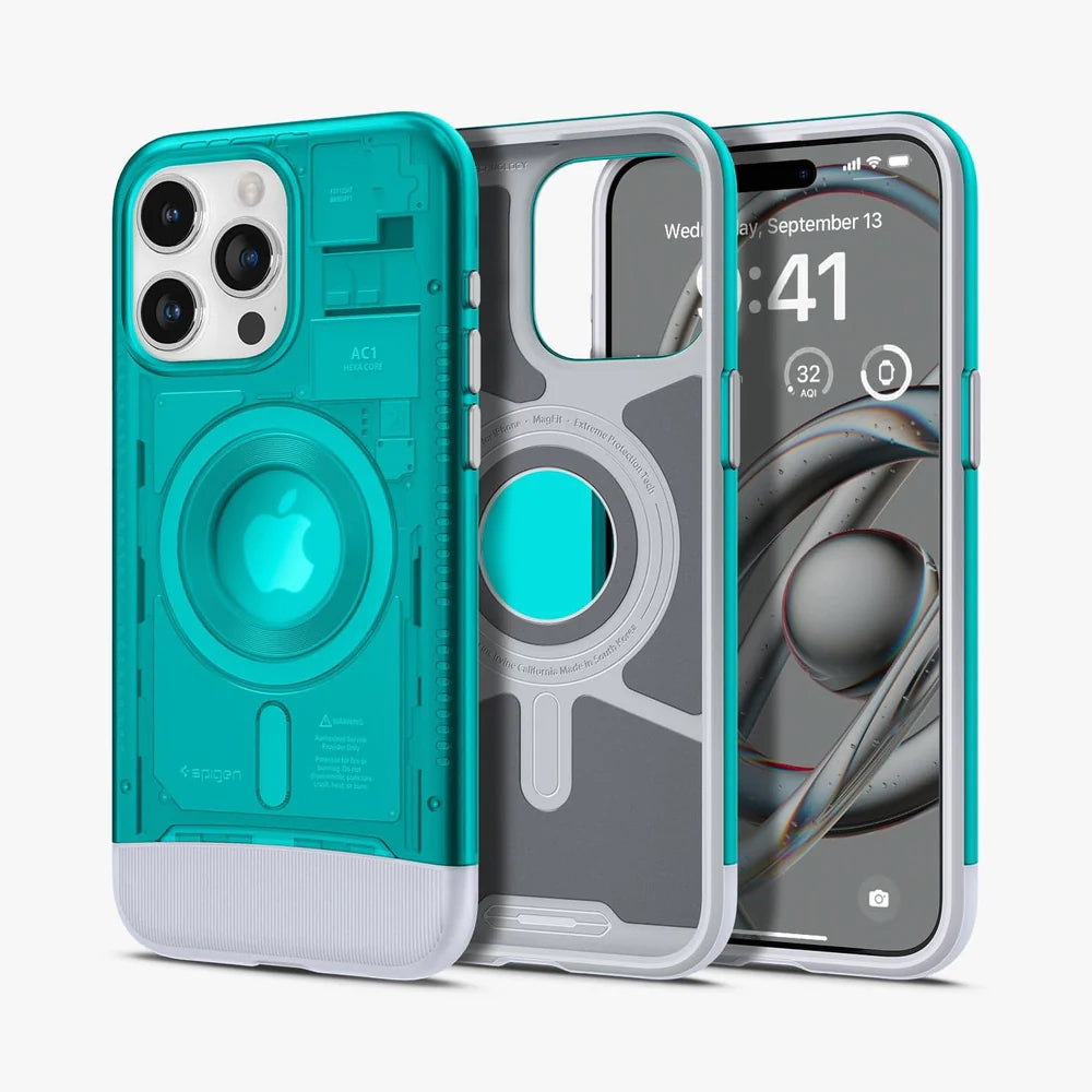 Funda Spigen Classic C1 (MagFit) para iPhone 15 Pro Max