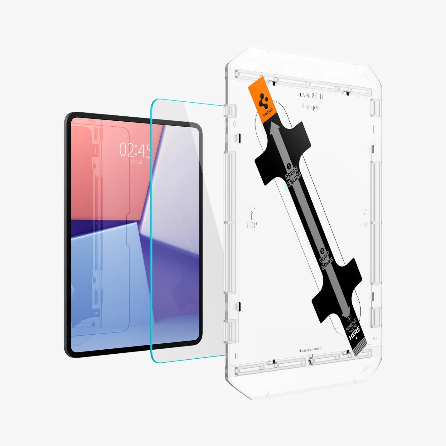 Protector de pantalla Spigen EZ FIT GLAS.tR para iPad Pro 13” 2024