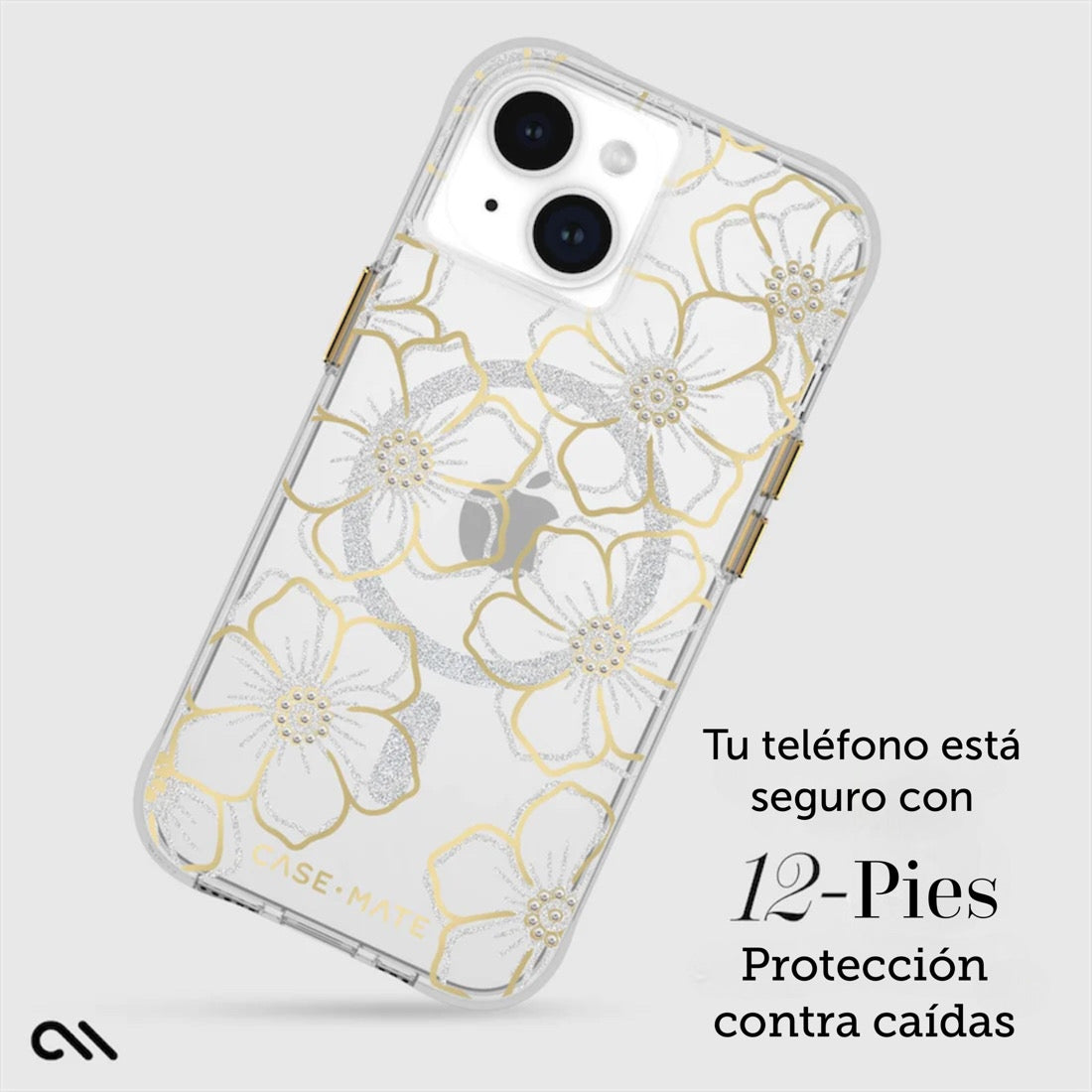 Funda CaseMate Froral Gems MagSafe para iPhone 15/ 14/ 13