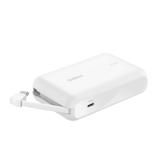 Batería externa Belkin 10K con cable USB-C integrado