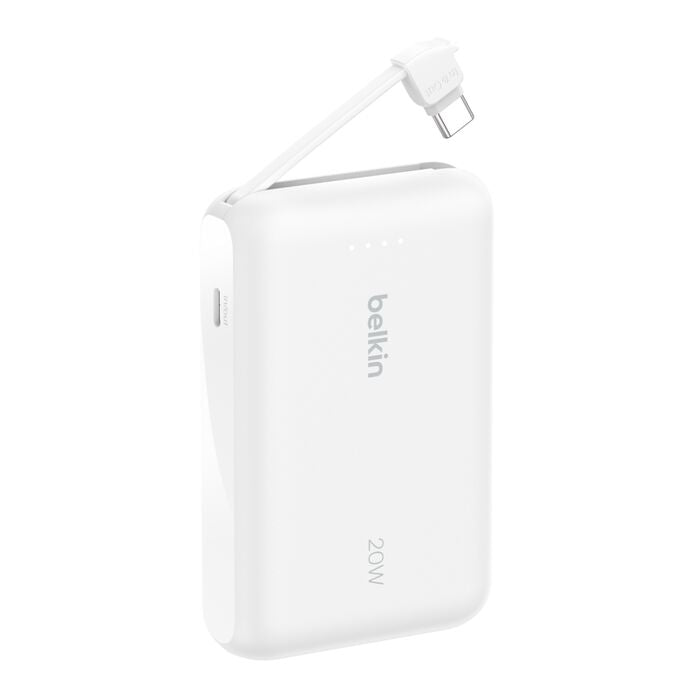 Batería externa Belkin 10K con cable USB-C integrado