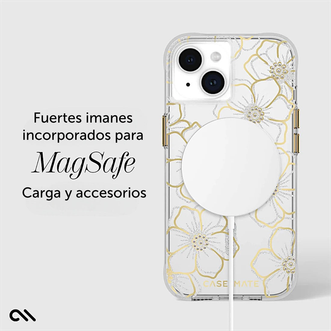 Funda CaseMate Froral Gems MagSafe para iPhone 15/ 14/ 13