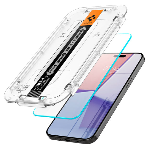 Protector de pantalla Spigen GLAS.tR Sensor Protection para iPhone 15 Pro Max