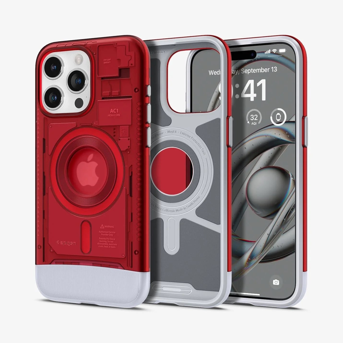 Funda Spigen Classic C1 (MagFit) para iPhone 15 Pro Max