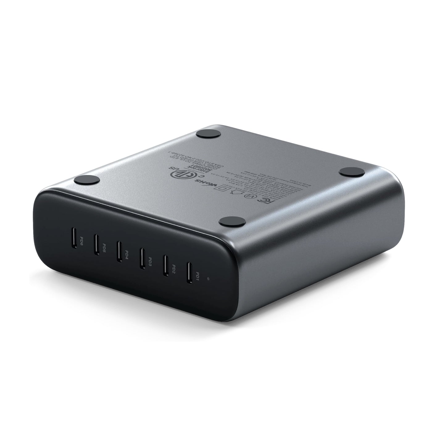 Cargador Satechi GaN de 6 puertos USB-C de 200W