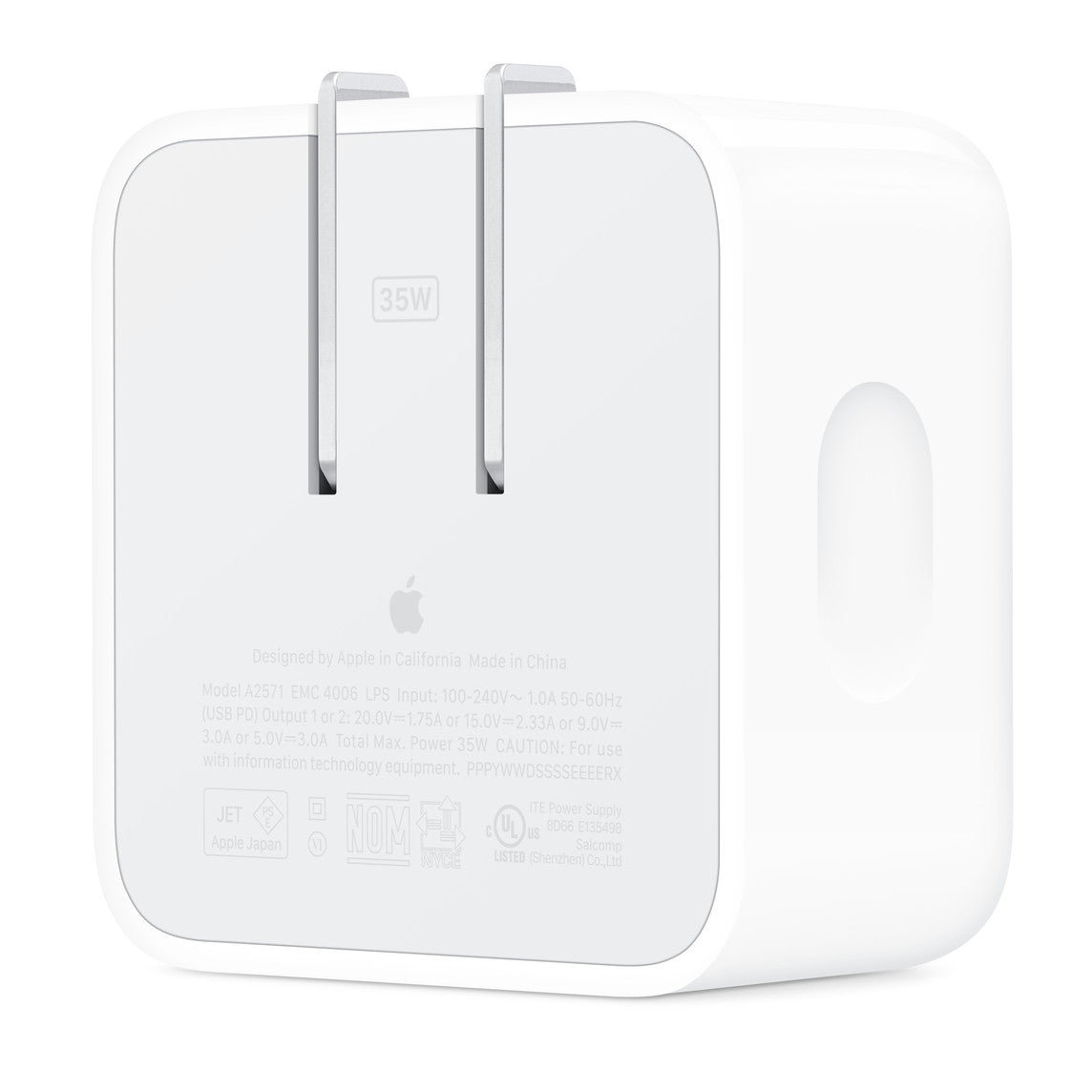 Cargador de pared Apple con dos puertos USB‑C de 35W