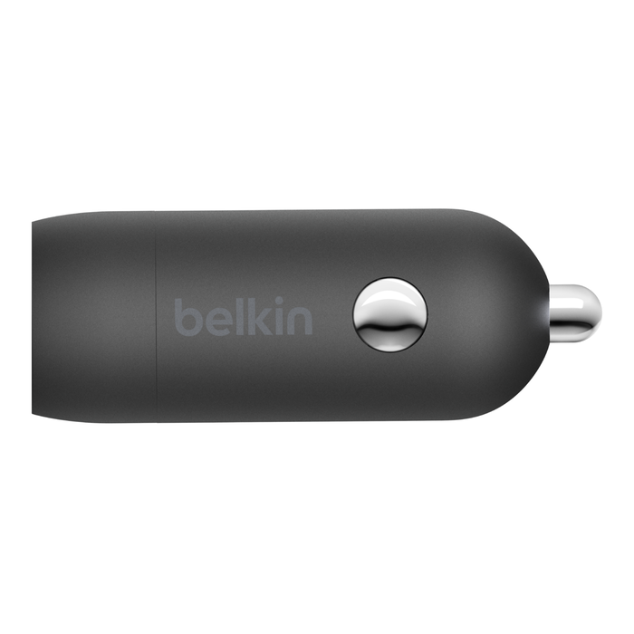 Cargador belkin para coche USB-C PD de 30W + Cable USB-C a Lightning 1M