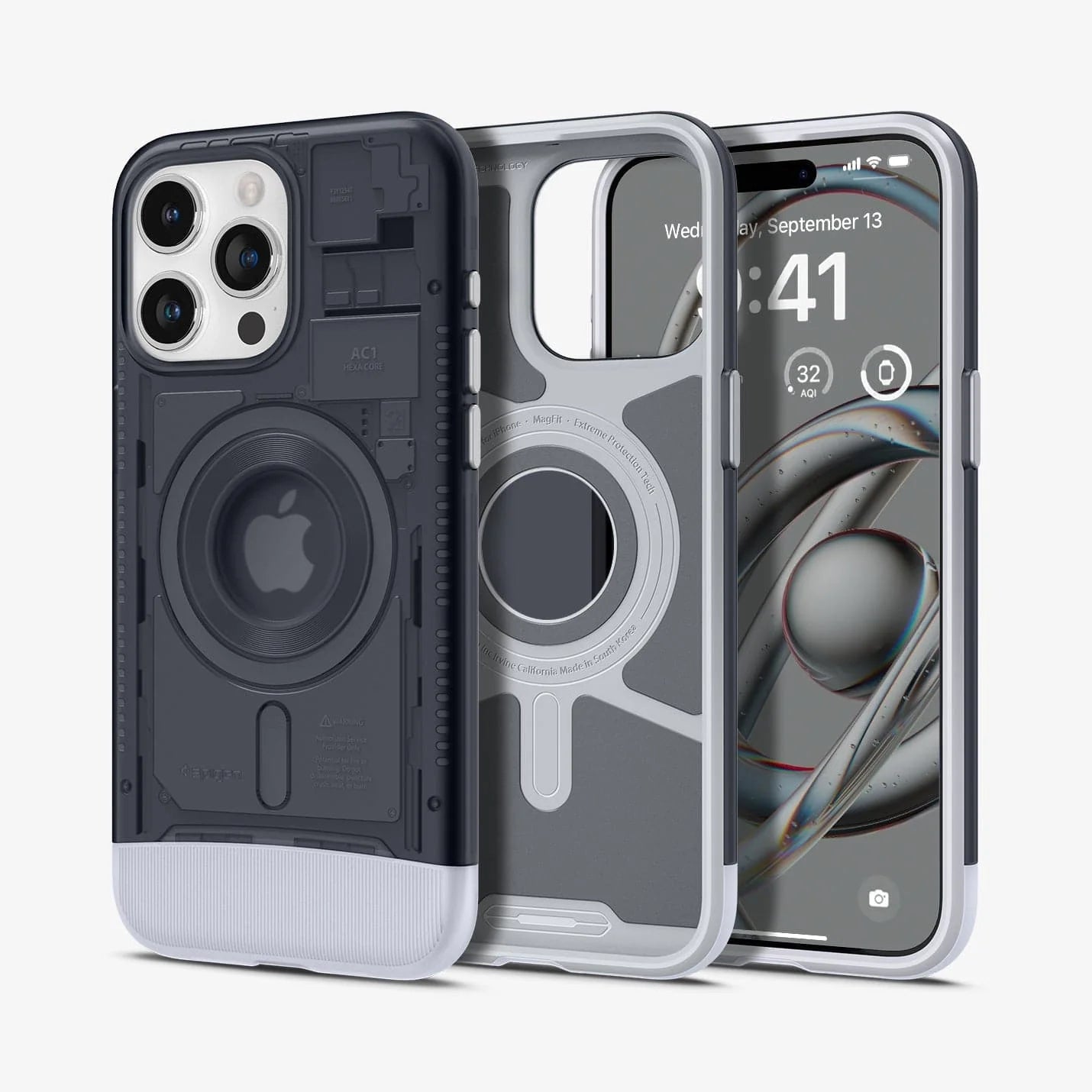 Funda Spigen Classic C1 (MagFit) para iPhone 15 Pro Max