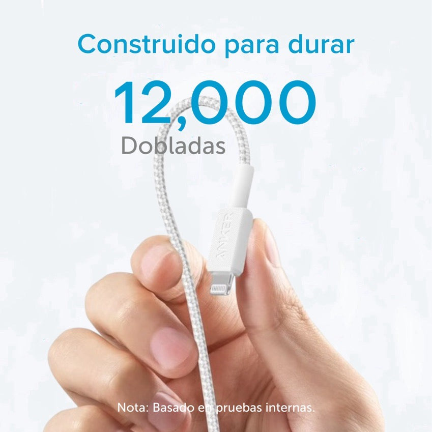 Cable Anker 322 Trenzado USB-C a Lightning 1.8M