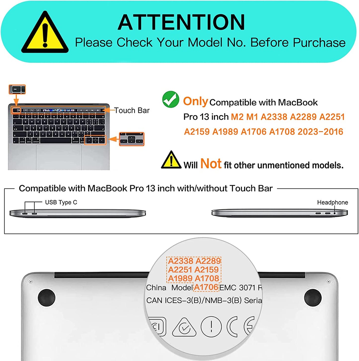 Carcasa Mosiso para MacBook Air 13.6" Con Chip M2/ M3