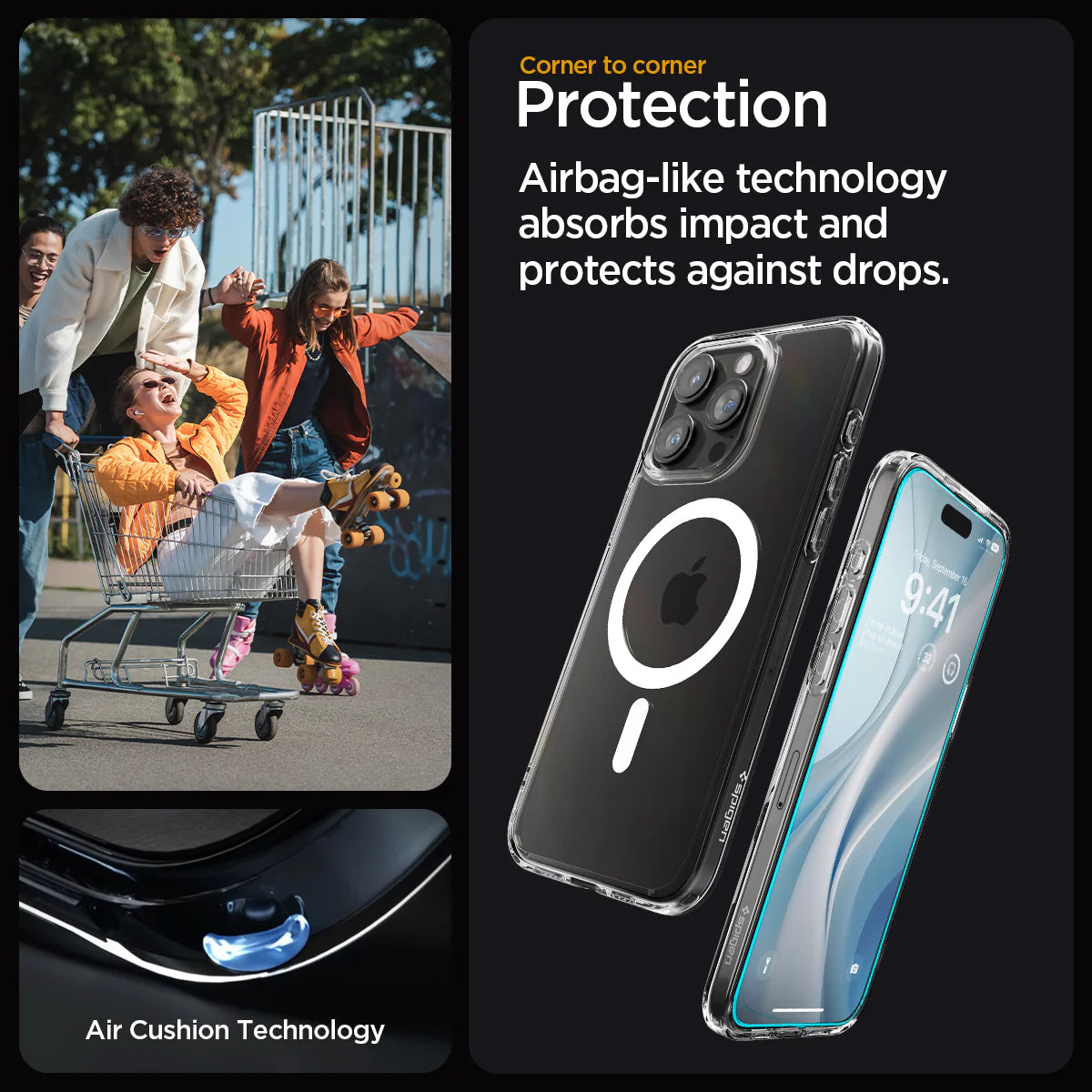 Funda Spigen Ultra Hybrid MagFit Pack para iPhone 15 Pro Max