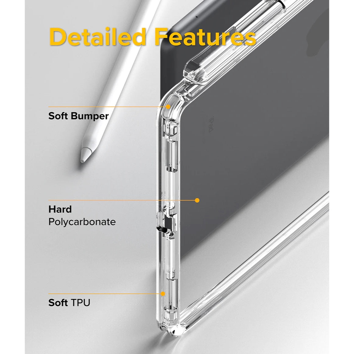 Funda Ringke Fusion Plus para iPad 9ª/ 8ª y 7ª Generación (10.2”)