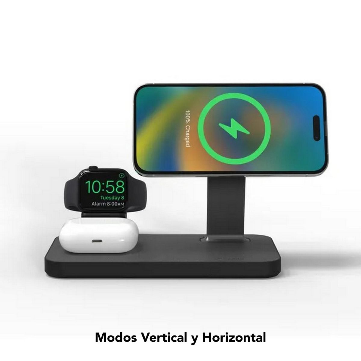 Cargador inalámbrico Mophie Snap+ 3 en 1 con MagSafe