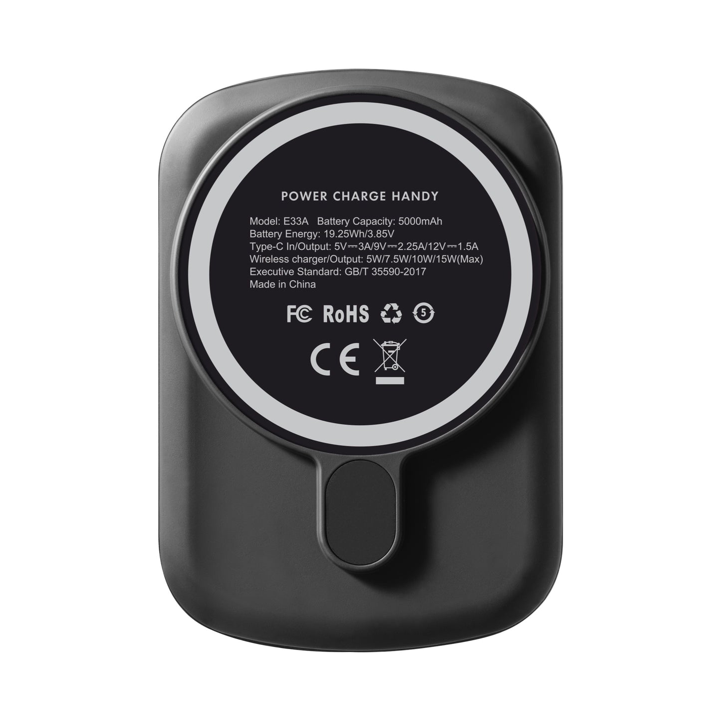 Batería Externa Laut POWER CHARGE HANDY Inalámbrica Magnética de 5000 mAh