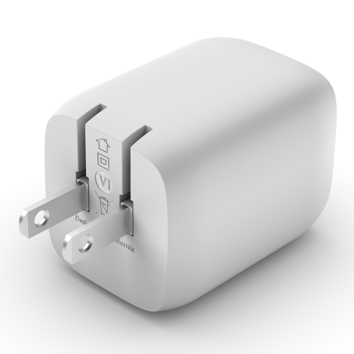 Cargador de pared belkin GaN USB-C dual con PPS 65W