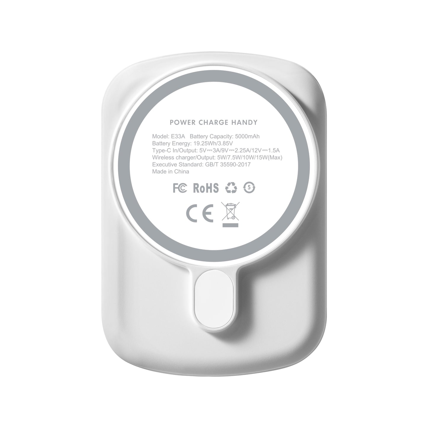 Batería Externa Laut POWER CHARGE HANDY Inalámbrica Magnética de 5000 mAh