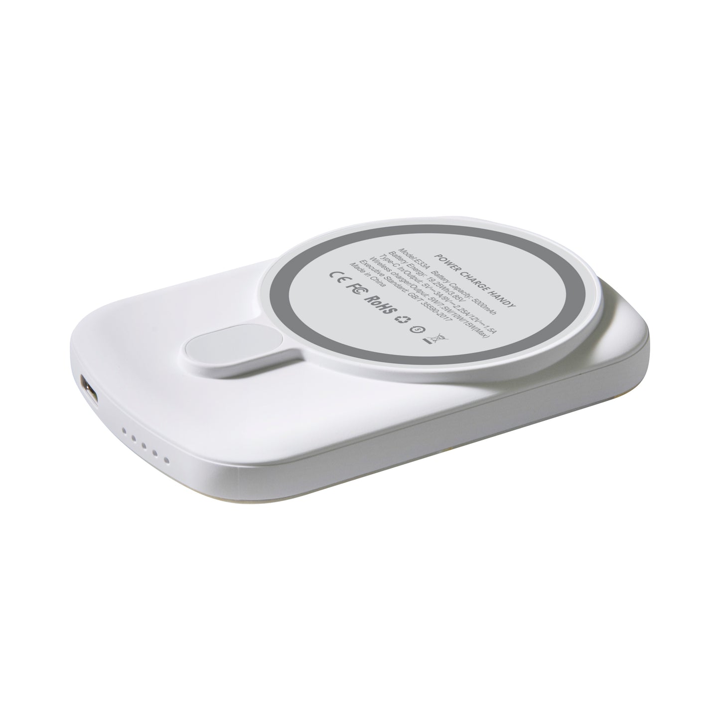 Batería Externa Laut POWER CHARGE HANDY Inalámbrica Magnética de 5000 mAh