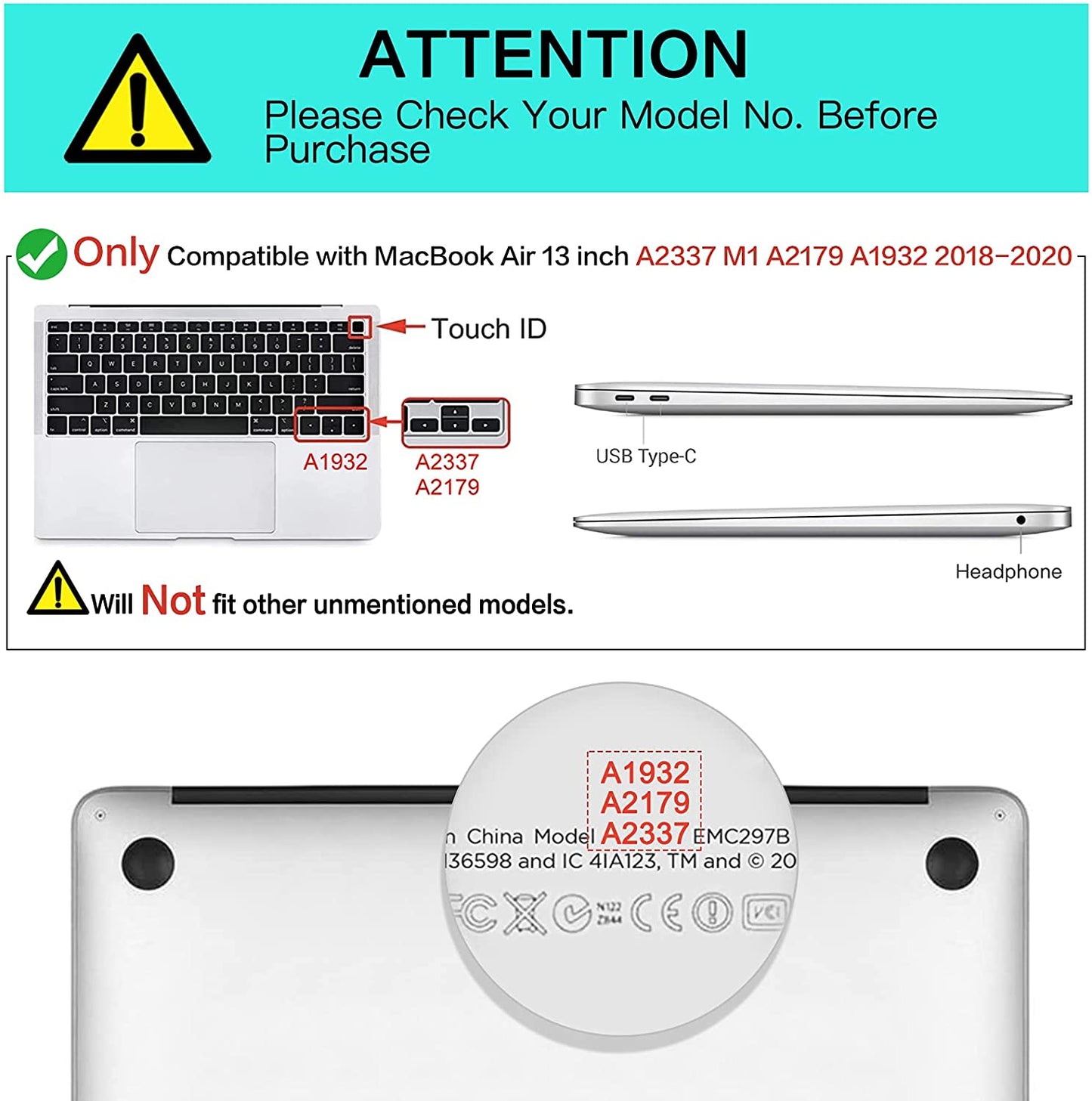 Carcasa Mosiso para MacBook Air 13” M1 2020