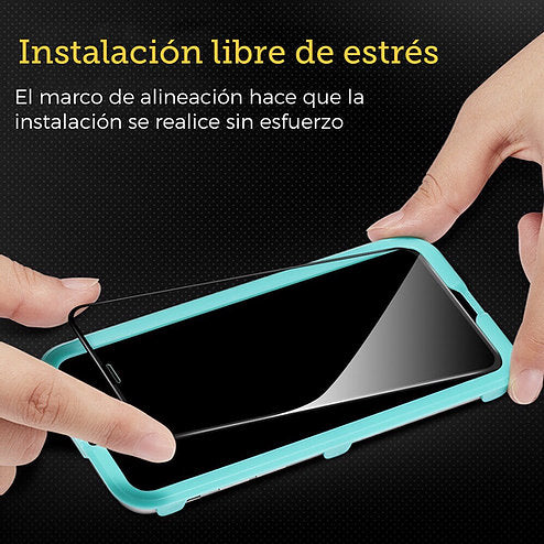 Protector de Pantalla ESR Completo For iPhone 11 Pro/XS/X Con marco Aplicador