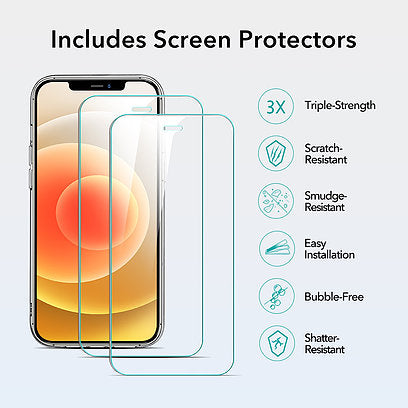 Funda ESR Classic Hybrid + Screen Shield for iPhone 12 Mini