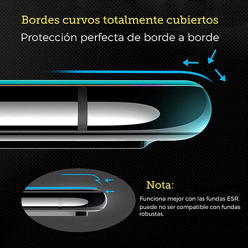 Protector de Pantalla ESR Completo For iPhone 11 Pro/XS/X Con marco Aplicador