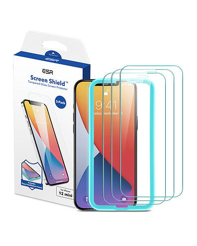 Protector de Pantalla ESR For iPhone 12 Mini con marco Aplicador