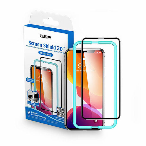Protector de Pantalla ESR Completo For iPhone 11 Pro/XS/X Con marco Aplicador