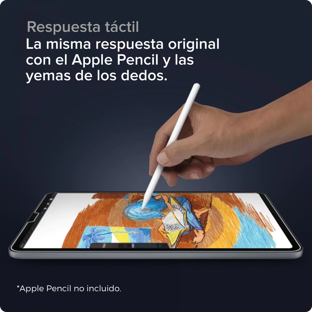 Protector de pantalla Spigen EZ FIT GLAS.tR para iPad Pro 12.9”