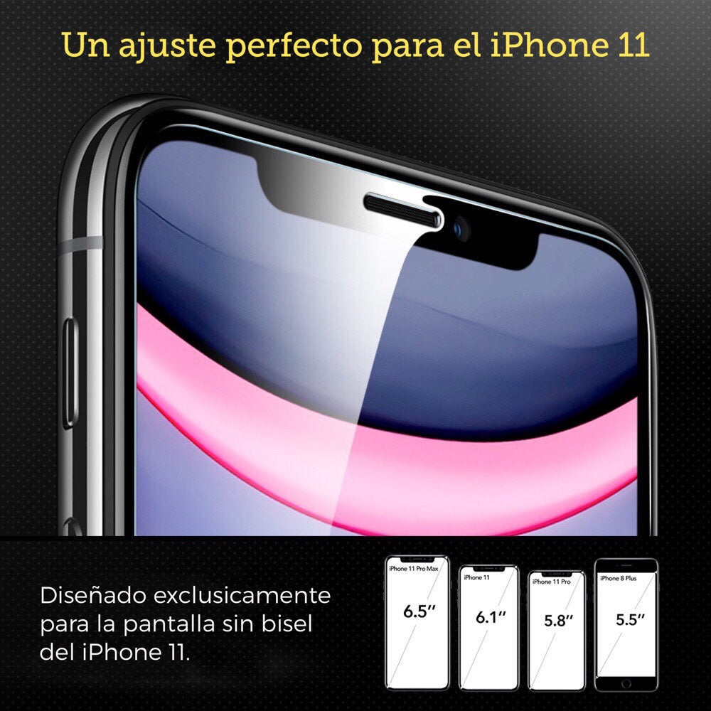 Protector de Pantalla ESR For iPhone 11/XR Con marco Aplicador