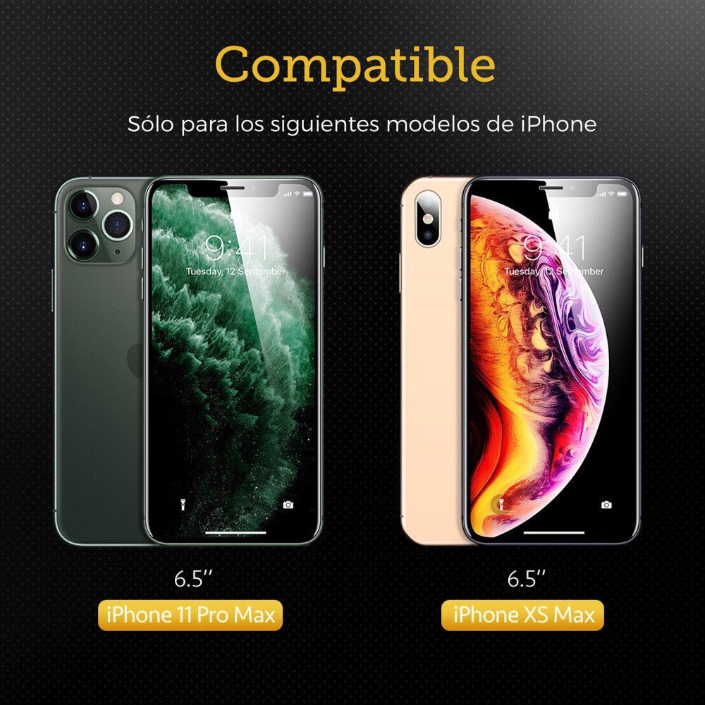 Protector de Pantalla ESR For iPhone 11 Pro Max/ XS Max Con marco Aplicador