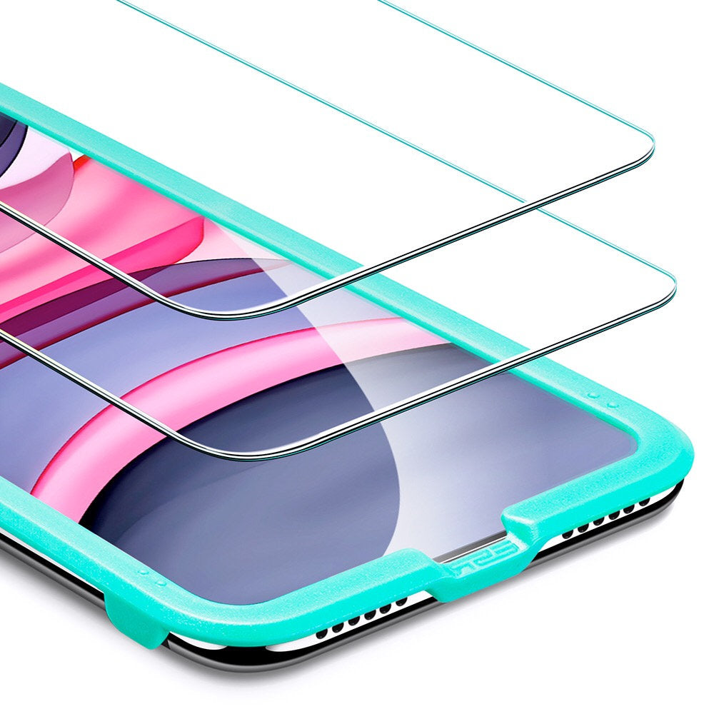 Protector de Pantalla ESR For iPhone 11/XR Con marco Aplicador