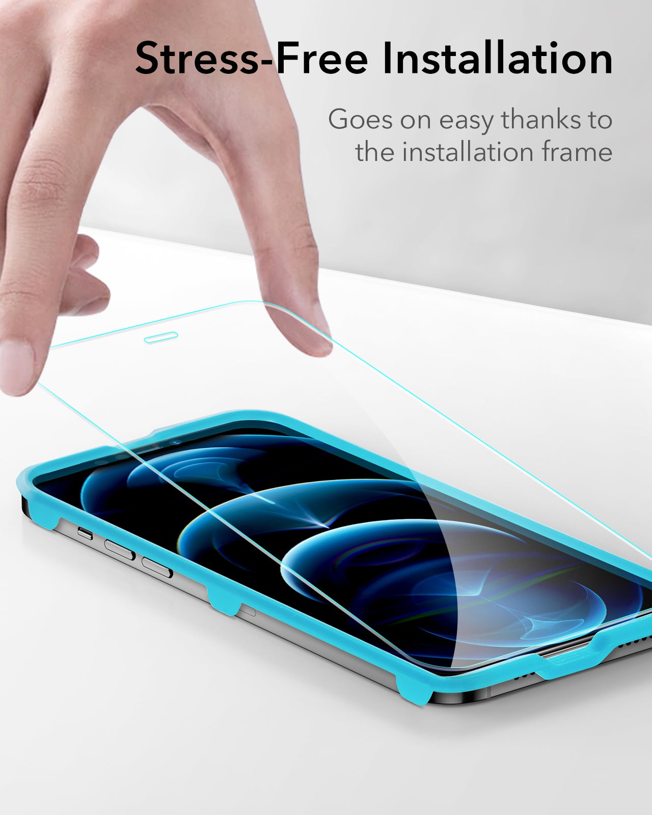 Protector de Pantalla ESR For iPhone 12 Pro Max Con marco Aplicador