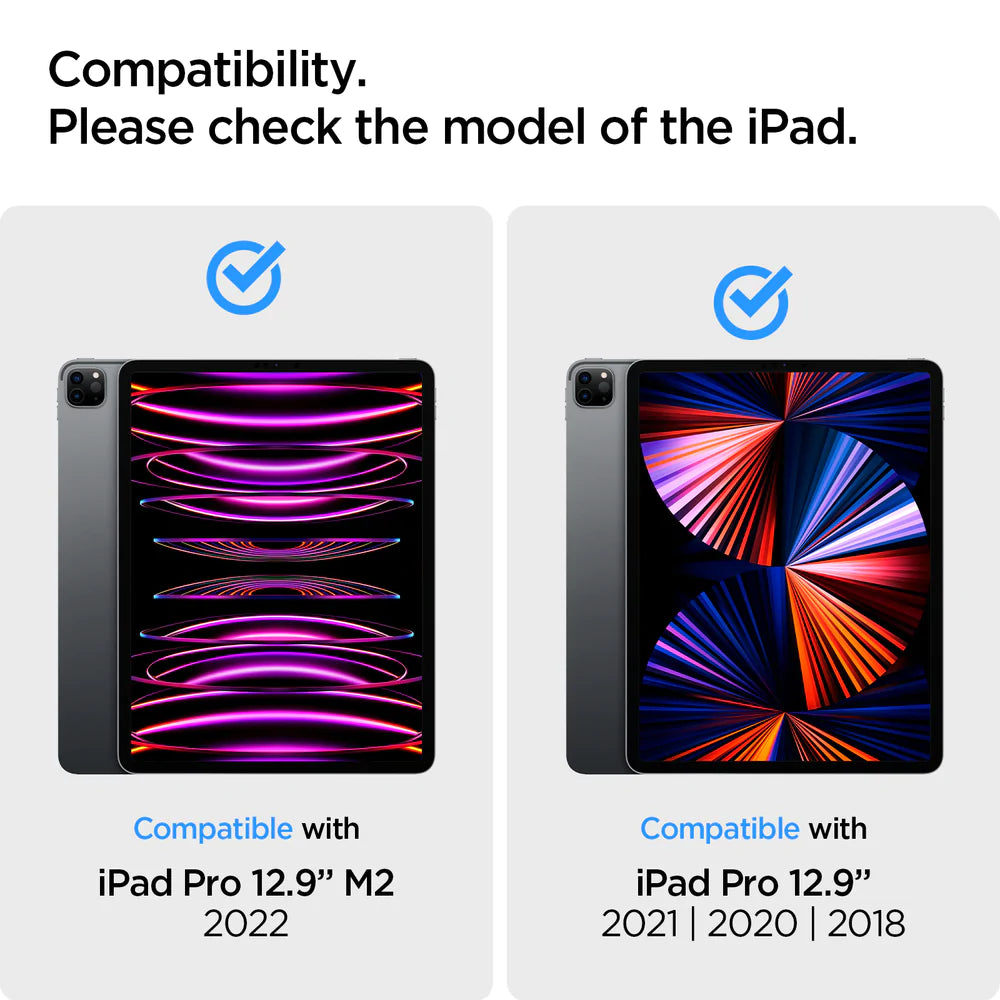 Protector de pantalla Spigen EZ FIT GLAS.tR para iPad Pro 12.9”