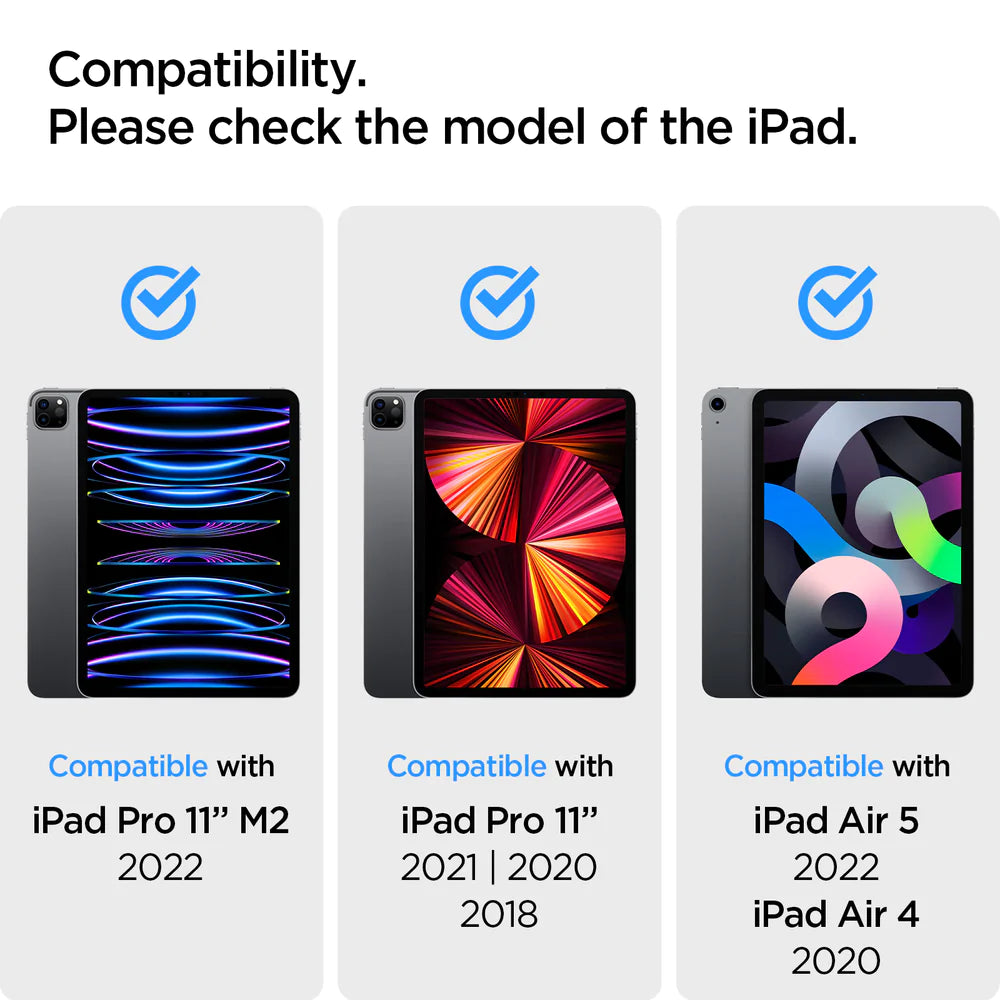 Protector de pantalla Spigen EZ FIT GLAS.tR para iPad Pro 11”/ Air 5th/ Air 4th Generación