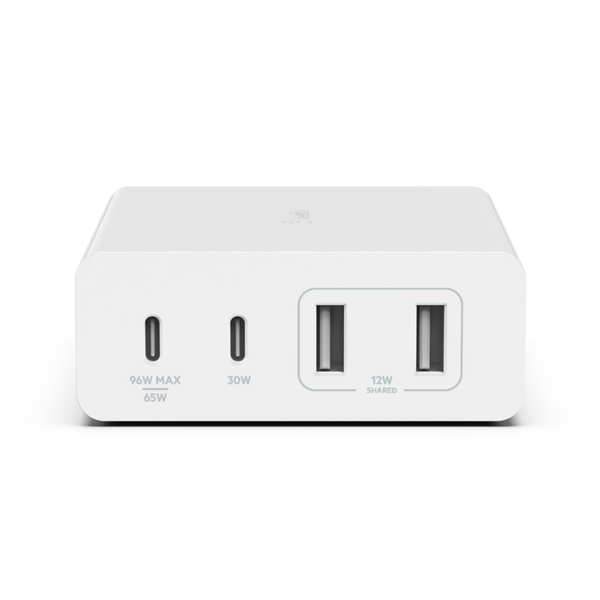 Cargador belkin GaN de 108 W con 4 puertos