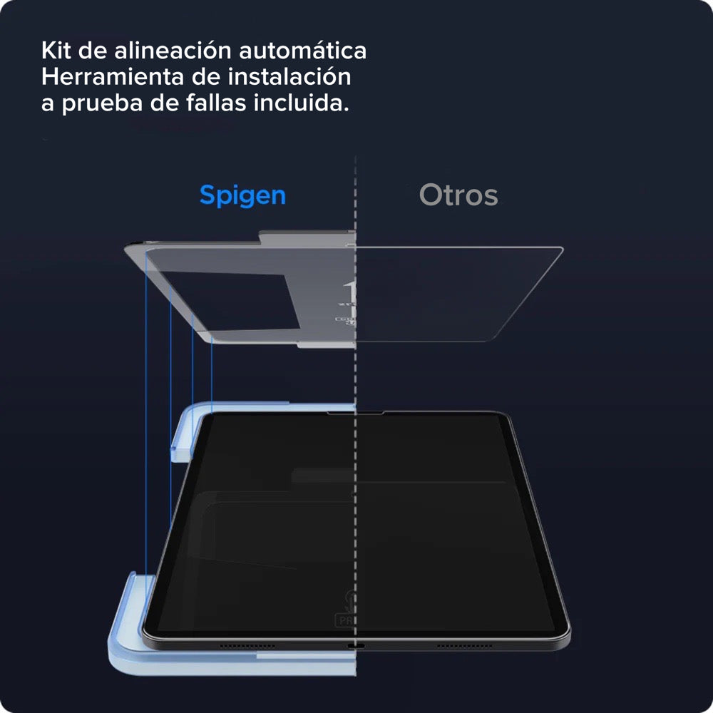 Protector de pantalla Spigen EZ FIT GLAS.tR para iPad Pro 12.9”