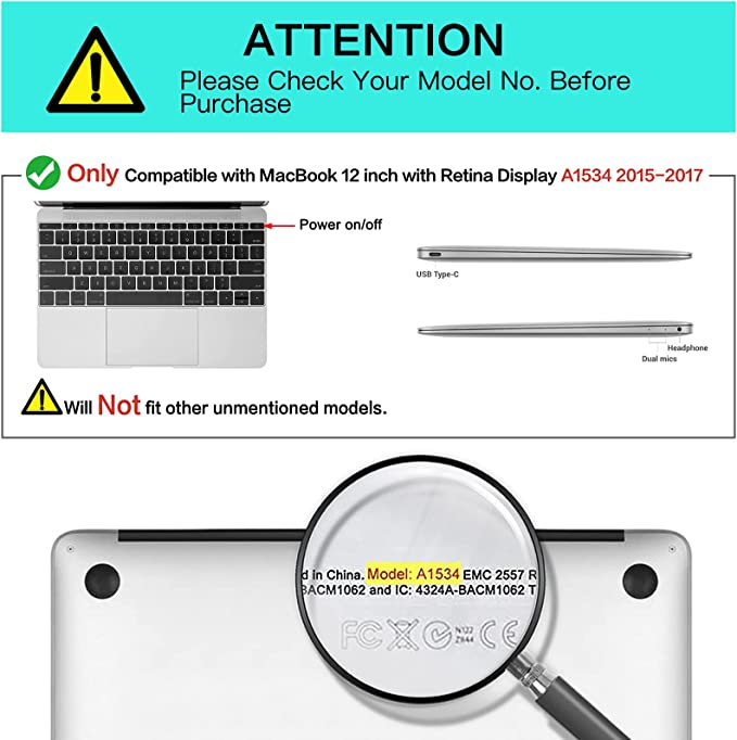 Carcasa Mosiso para MacBook 12" Retina