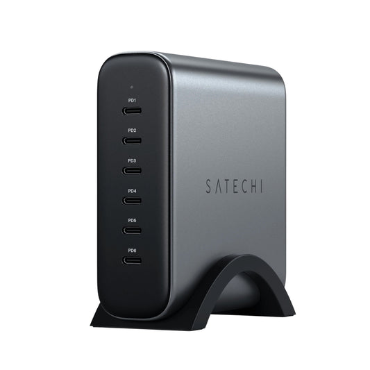 Cargador Satechi GaN de 6 puertos USB-C de 200W