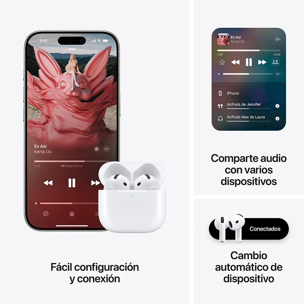 AirPods 4 con estuche de Carga USB-C