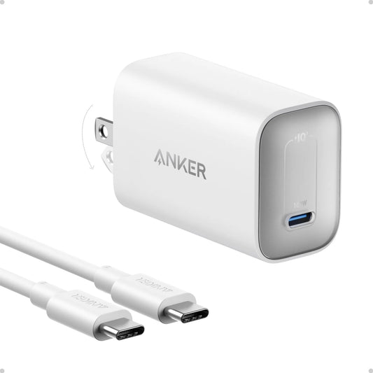 Cargador de pared Anker Nano USB-C 100W + Cable USB-C a USB-C 1.8M