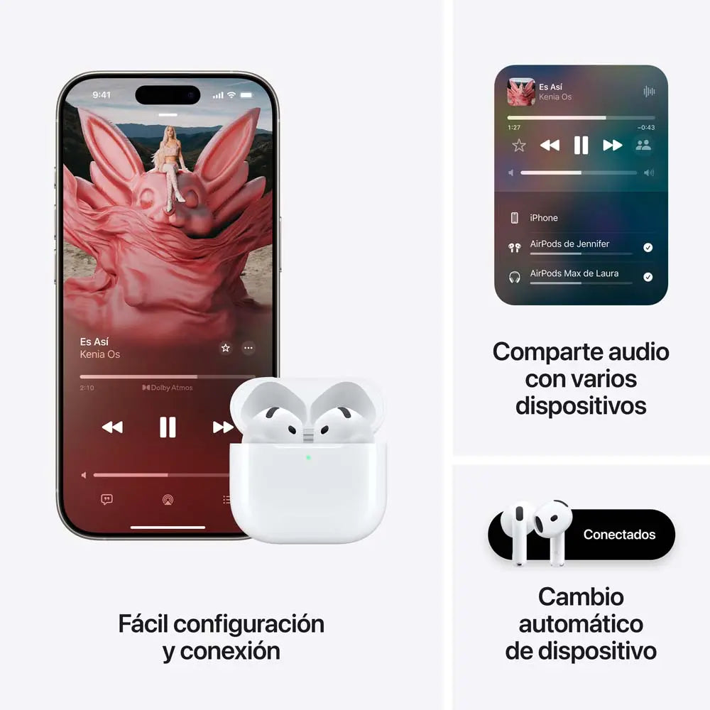 AirPods 4 con Cancelacion Activa De Ruido