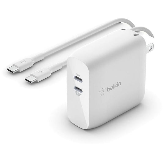 Cargador de pared Belkin Gan de 68W + Cable USB-C de 2 Metros (Recomendado para MacBook Pro)