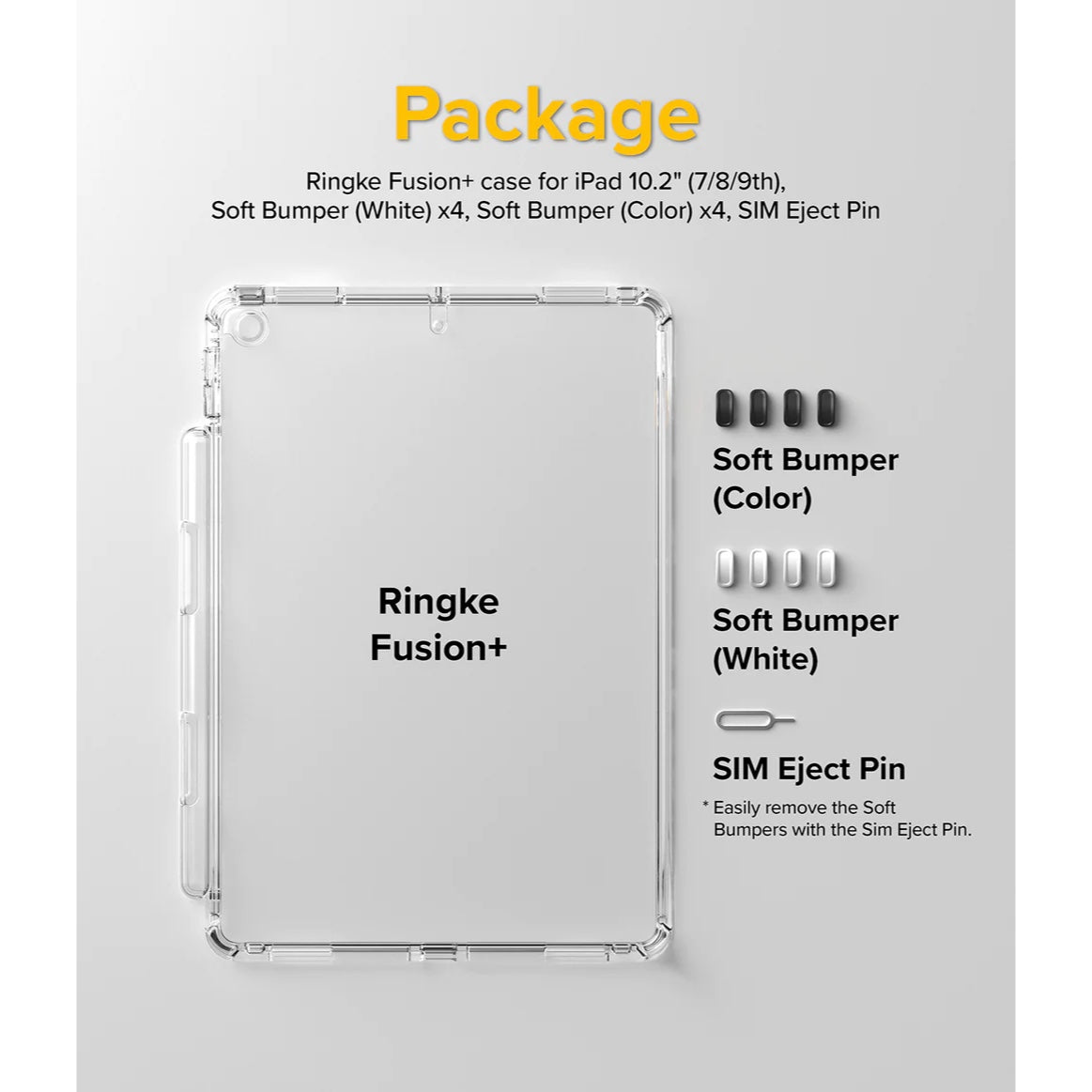 Funda Ringke Fusion Plus para iPad 9ª/ 8ª y 7ª Generación (10.2”)
