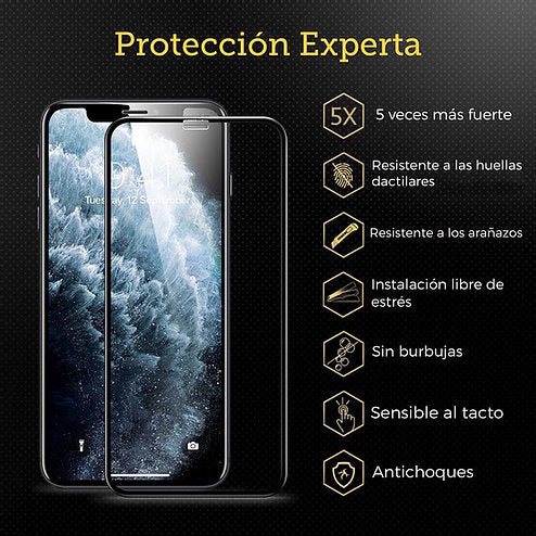 Protector de Pantalla ESR Completo For iPhone 11 Pro/XS/X Con marco Aplicador