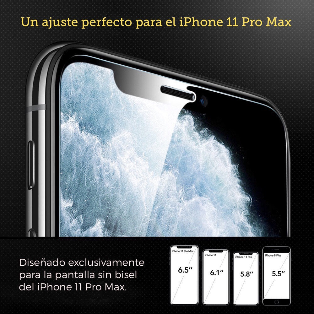 Protector de Pantalla ESR For iPhone 11 Pro Max/ XS Max Con marco Aplicador