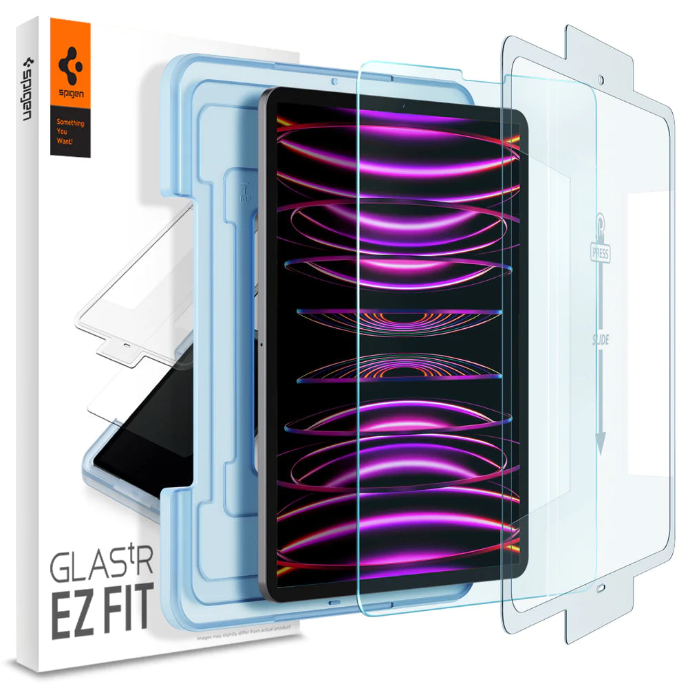 Protector de pantalla Spigen EZ FIT GLAS.tR para iPad Pro 12.9”