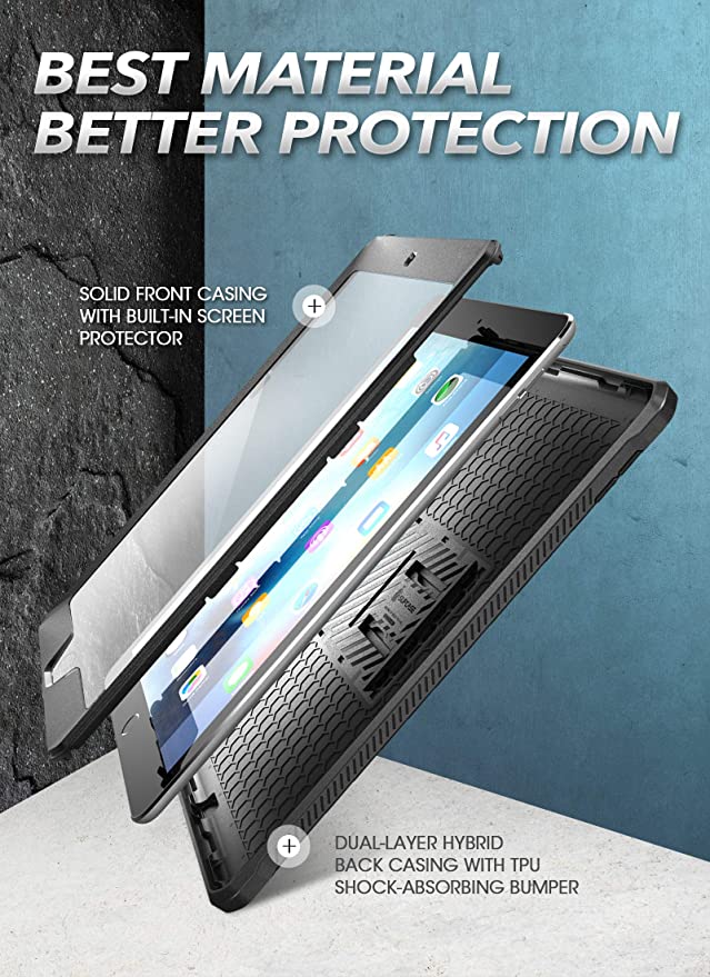 Funda para iPad Air 2, SUPCASE [resistente] [segunda generación] [Unicorn  Beetle PRO Series] Funda protectora con mica protectora incorporado, diseño